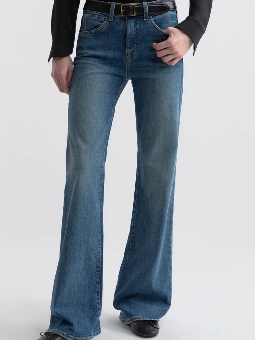 Nili Lotan Blue Wide Leg Jeans